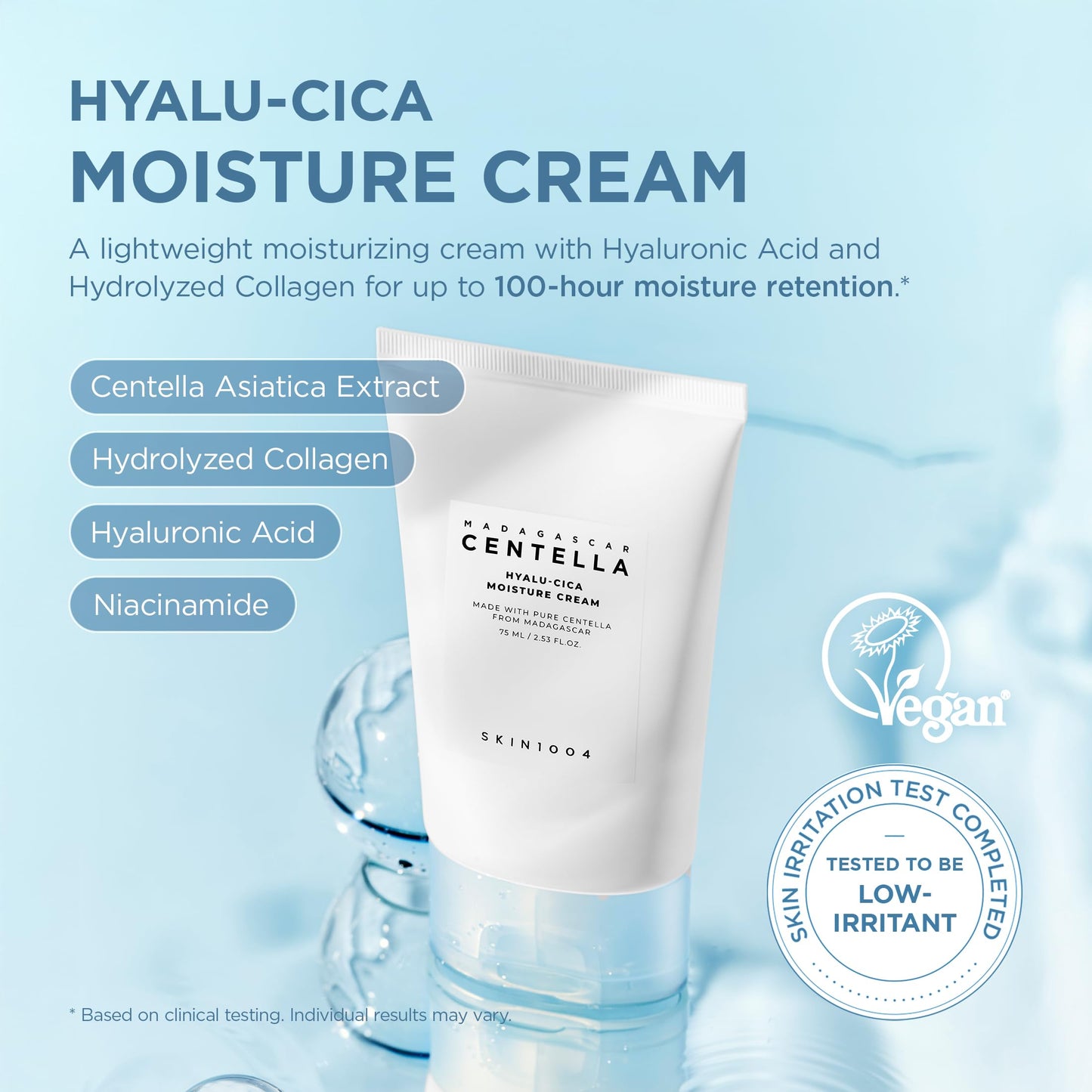 SKIN1004 Madagascar Centella Hyalu-Cica Moisture Cream 75ml - Available at All In One Marketplace Canada