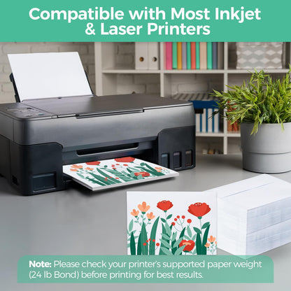 Ohuhu A7 Printable White 5x7 Self-Seal Envelopes 100-Pack 🍁 All In One Marketplace Canada