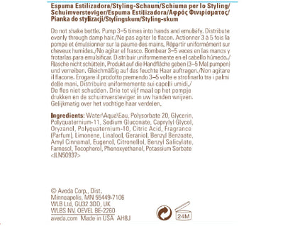 Aveda Phomollient Styling Foam | Weightless Mousse for Fine to Medium Hair, 200ml Aveda