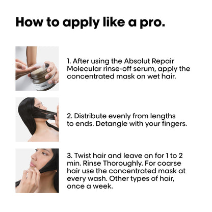 L'Oréal Professionnel Absolut Repair Molecular Mask, Damaged Hair, 250 mL