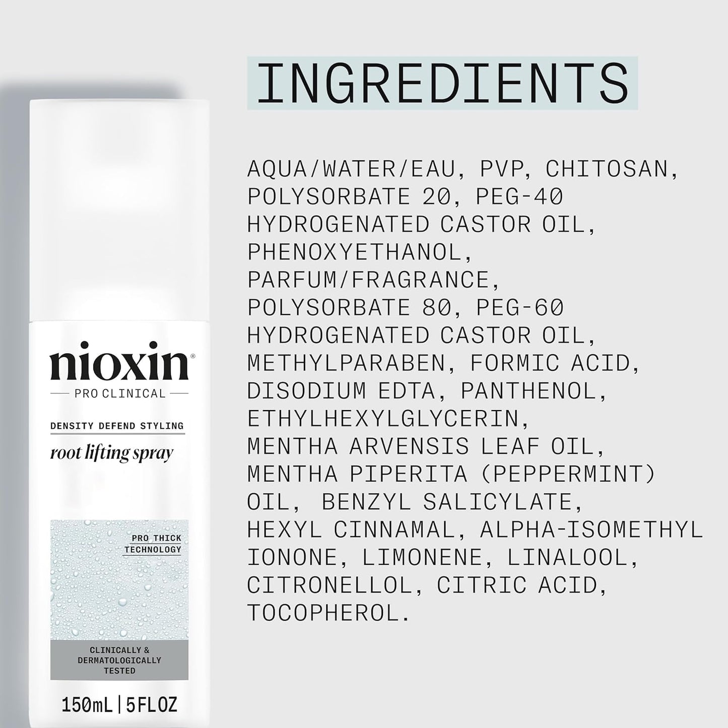 Nioxin Density Defend Styling Root Lifting Spray | Hair Thickening Spray | Texturizes and Volumizes| 5.1 Fl Oz | 150 ml NIOXIN