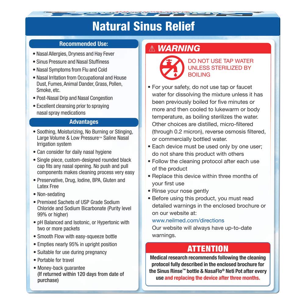 NeilMed Sinus Rinse, Premixed 50 Sachets NeilMed