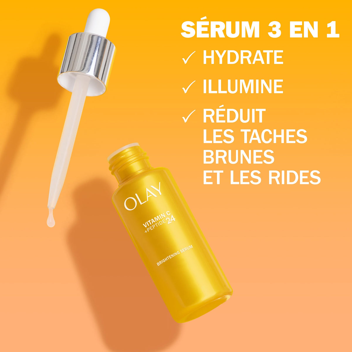 Olay Vitamin C + Peptide 24 Serum, 40 mL [Packaging May Vary]