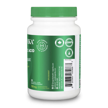 Organika Canadian-Made Hyaluronic Acid With Vitamin C 90 Vcaps Organika