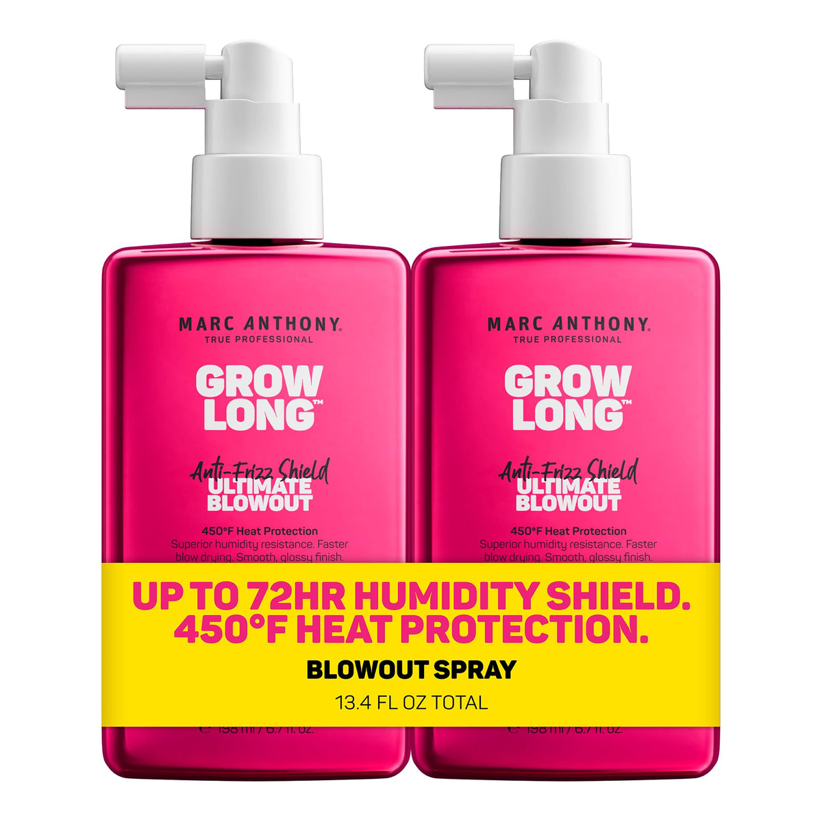 Marc Anthony Grow Long Ultimate Blowout, Anti-Frizz Heat Protection 2 pack