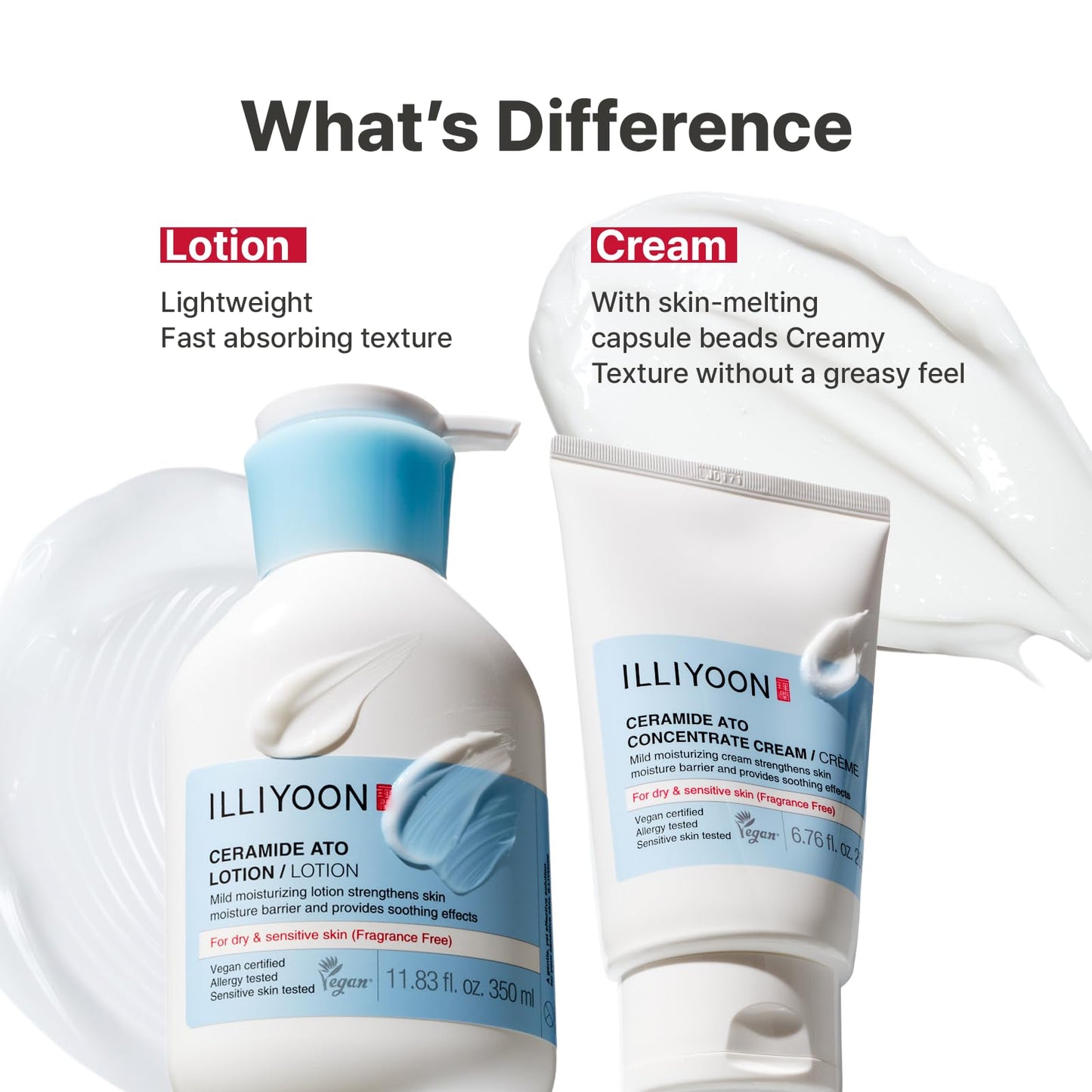 Illiyoon Ceramide Ato Concentrate Cream | Moisturizer for Dry & Sensitive Skin, 100hr Lasting Hydration, For Face & Body, Gentle for Infants, Moisture Barrier Repair, Vegan Certified, 6.76 fl.oz. - Available at All In One Marketplace Canada
