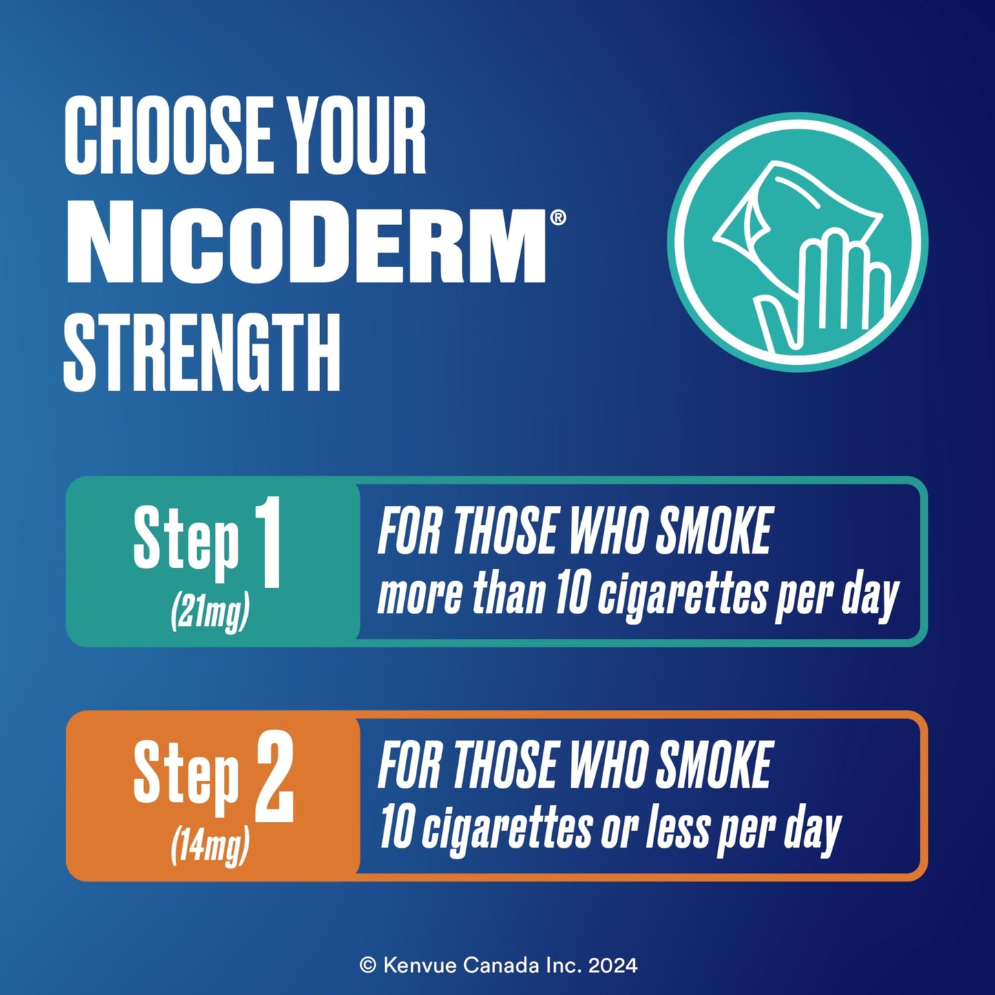NicoDerm Clear Nicotine Patches Step 1 (21mg) – Discreet 24-Hour Quit Smoking Aid, All-Day Craving and Withdrawal Support, Easy to Use Stop Smoking Patches, 7 Count 🍁 All In One Marketplace Canada