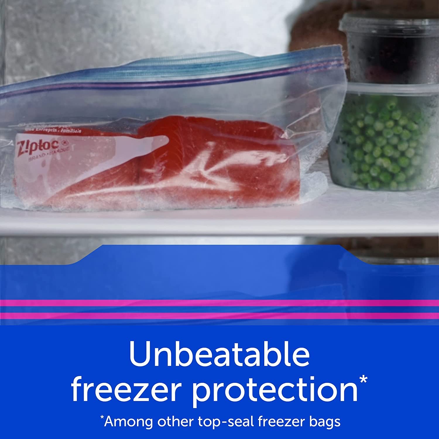 Ziploc Extra Large Food Storage Freezer Bags with Double Zipper Seal and Easy Open Tabs, 30 Count - Available at All In One Marketplace Canada