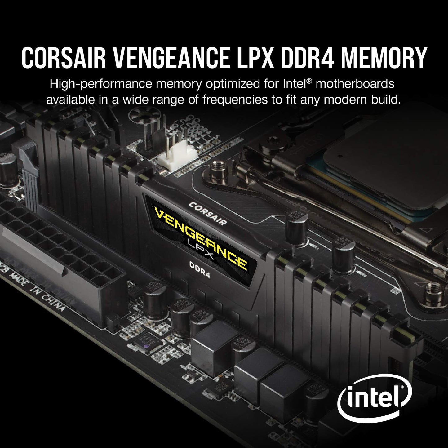 CORSAIR Vengeance LPX DDR4 RAM 32GB (2x16GB) Up to 3200MHz CL16-20-20-38 1.35V Intel XMP AMD EXPO Computer Memory – Black (CMK32GX4M2E3200C16) 🍁 All In One Marketplace Canada