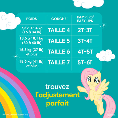 Pampers Easy Ups Training Underwear Girls Size 6 4T5T, 86 Count