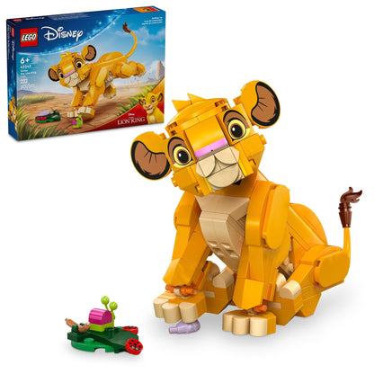 LEGO Disney Simba The Lion King Cub Buildable Disney Toy for Kids, Disney Collection, Lion King Movie Toy, Simba Toy Construction Playset Figure, Fun Gift for Girls and Boys Ages 6 and Up, 43243 LEGO