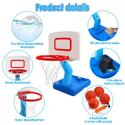 Toddler Basketball Hoop Set, Adjustable Kids Basketball Hoop for Boys Girls 🍁 All In One Marketplace Canada
