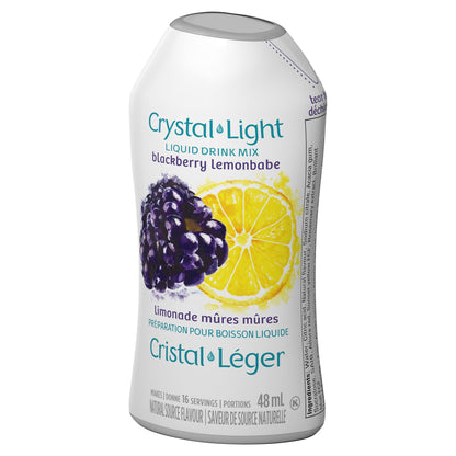 Crystal Light Blackberry Lemonbabe Liquid Drink Mix, 48 mL Bottle (Pack of 12) Crystal Light