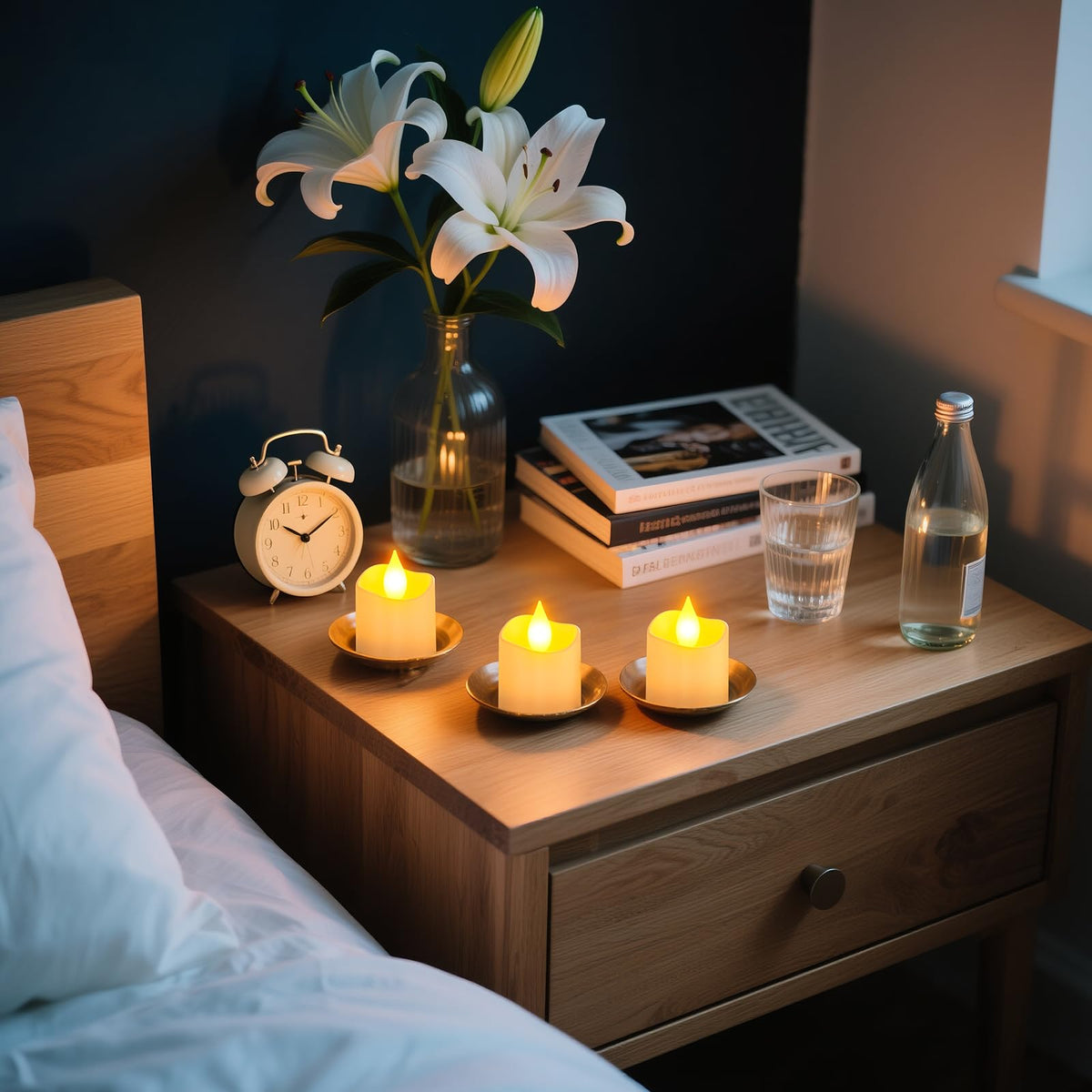 Yme Rechargeable Candles with Remote, 12PCS LED Tea Lights with Timer 🍁 All In One Marketplace Canada