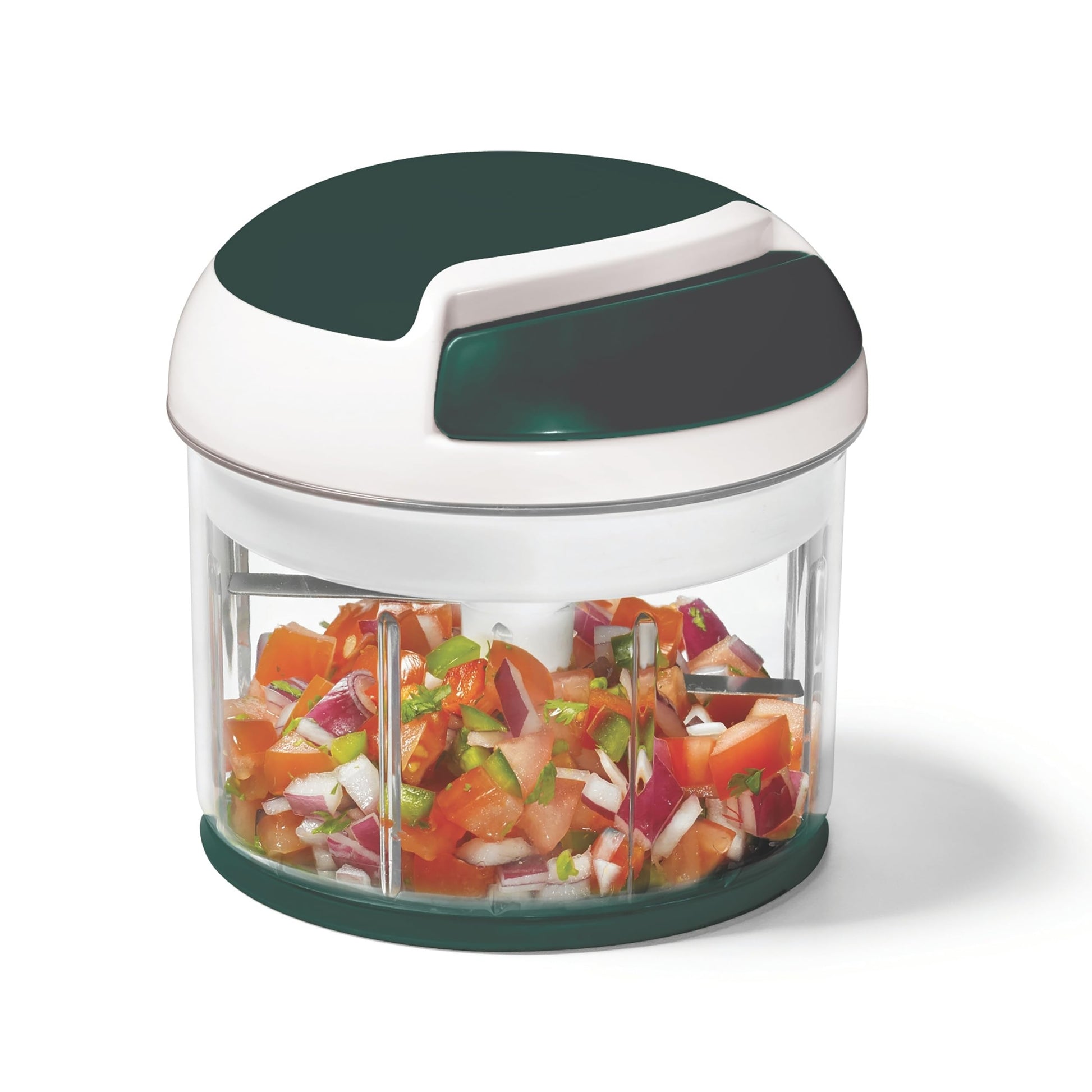 Starfrit Pull Chopper, Multi Purpose Manual Food Processor, 3 Blade System for a Faster Cut, From Large Chunks to Purée, Self-Retracting Cord, Fruits, Vegetables, Meats and Crushes Ice - Available at All In One Marketplace Canada