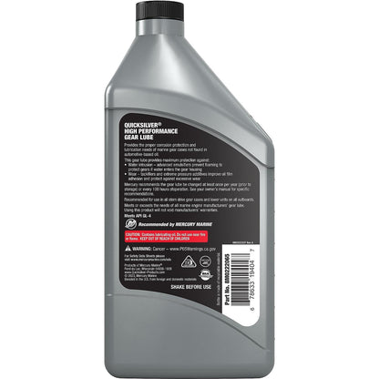Quicksilver 92-858064Q01 High Performance Gear Lube Quicksilver