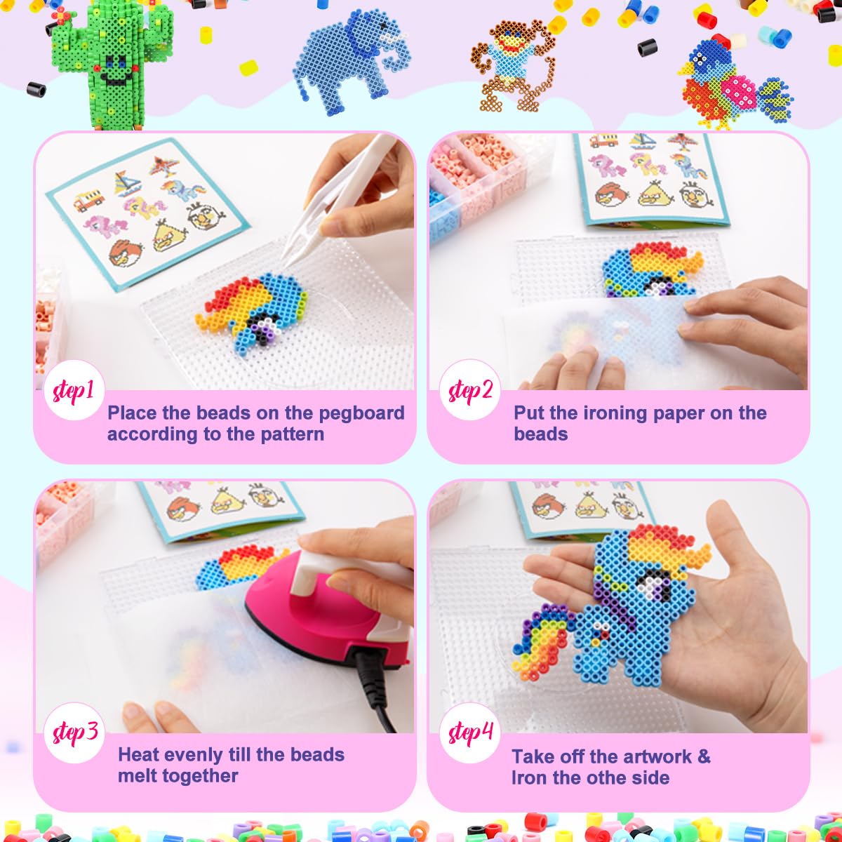 Meland Fuse Beads Kit, 36 Colors 11000 Melting Beads DIY Craft Set for Kids 🍁 All In One Marketplace Canada