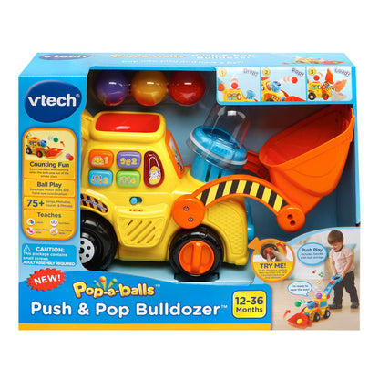 VTech Pop-a-Balls Push & Pop Bulldozer - English Version 🍁 All In One Marketplace Canada