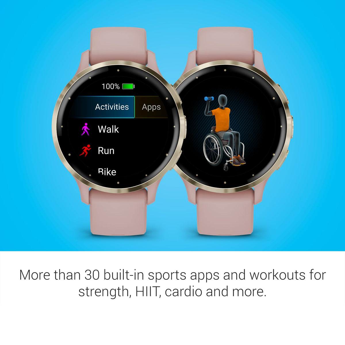 Garmin Venu 3S, GPS Smartwatch, AMOLED Display, Advanced Health and Fitness Features, Up to 10 Days of Battery, Dust Rose