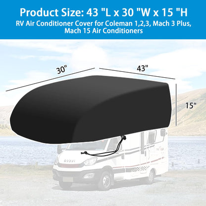 MQLD Camper Air Conditioner Cover Trailer AC Covers for RV Roof Unit, 600D Oxford Cloth Fits RecPro, TOSOT, FOGATTI 16K, Coleman Mach RV Air Conditioner Winter Covers for Outside - A/C Cover for Roof 🍁 All In One Marketplace Canada