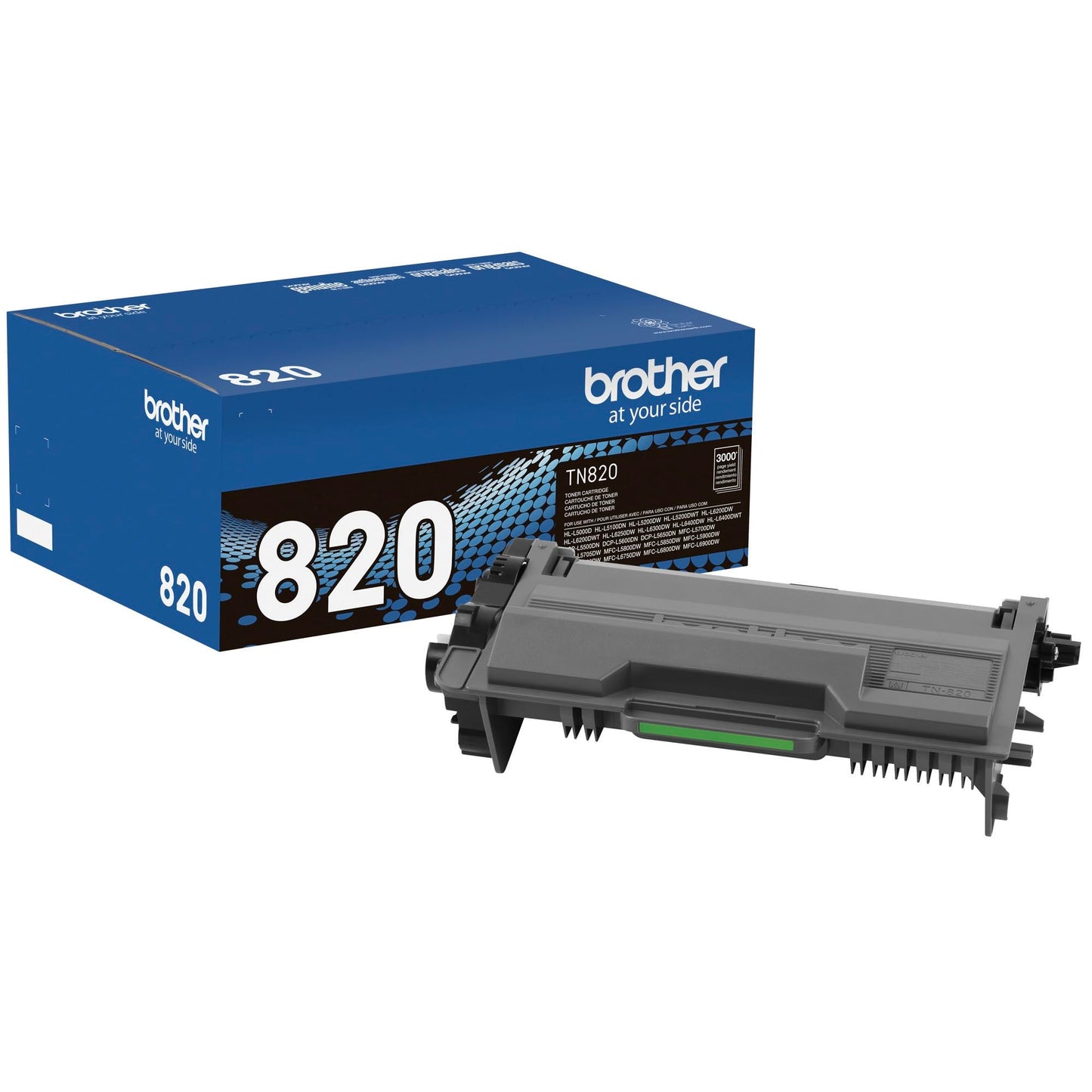 Brother Genuine Toner Cartridge, TN820, Replacement Black Toner, Page Yield Up To 3,000 Pages, Amazon Dash Replenishment Cartridge 🍁 All In One Marketplace Canada