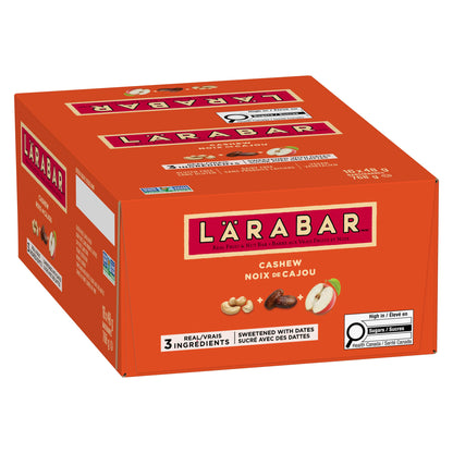 LÄRABAR Cashew, Fruit and Nut Energy Bar, Pack of 16 Bars, Gluten Free, Vegan, Family Pack, Snack Bars, 768 Grams Package - Available at All In One Marketplace Canada