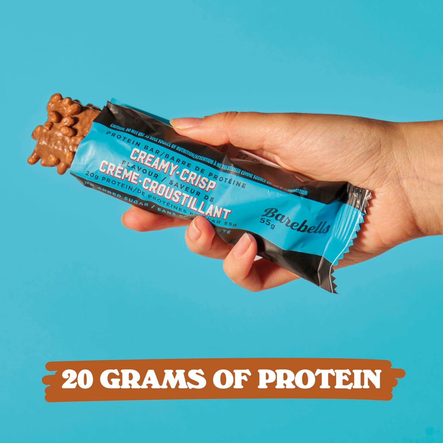 Barebells Creamy Crisp Protein Bars - 12 Pack, 1.94oz Each with 20g Protein & 1g Sugar