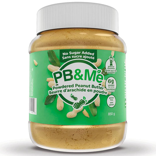 PB&Me Sugar Free Peanut Butter Powder - Powdered Peanut Butter No Sugar for Low Calorie Snacks, Peanut Butter Powder Protein for Smoothies, Low Carb Peanut Powder Protein Snack, 2lbs Jar (1-Pack) - Available at All In One Marketplace Canada