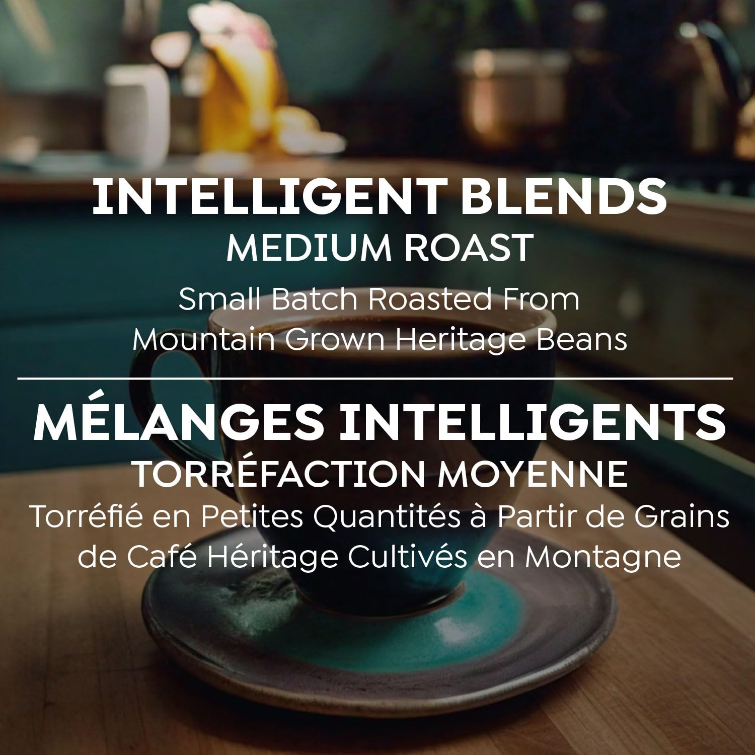 Intelligent Blends Medium Dark Roast Coffee Pods, 100 ct, Single Serve Pods – 100% Arabica Coffee, Compatible with Keurig K Cups Maker