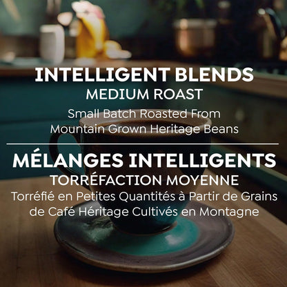 Intelligent Blends Medium Dark Roast Coffee Pods, 100 ct, Single Serve Pods – 100% Arabica Coffee, Compatible with Keurig K Cups Maker