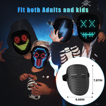 LED Light Up Mask with Gesture Sensing, Kids Toys Gifts for Boys 🍁 All In One Marketplace Canada
