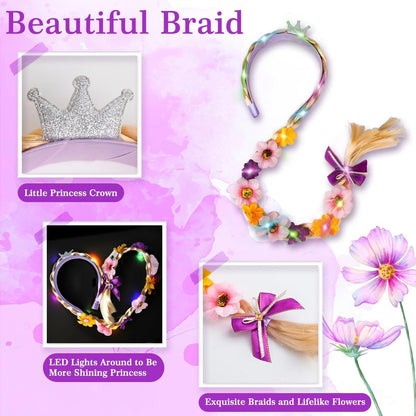 Meland Princess Dress Up for Girls 3-10, Light Up Costume for Girls Gift 🍁 All In One Marketplace Canada