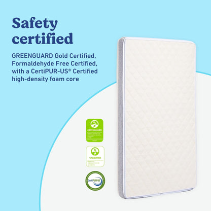 Graco Ultra 2-in-1 Premium Dual Sided Crib & Toddler Mattress - GREENGUARD Gold, CertiPUR-US Certified Foam, Machine Washable Cover with 100% Waterproof Surface, Fits Standard Crib & Toddler Beds 🍁 All In One Marketplace Canada