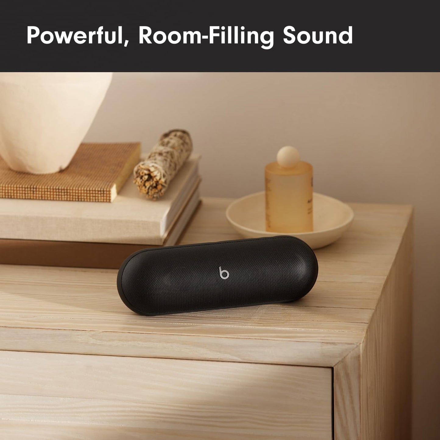 Beats Pill - Portable Bluetooth Speaker, Up to 24H Battery Life, Water Resistant, Bluetooth, Apple & Android Compatible, Seriously Loud Sound for Home, Outdoor & Travel- Matte Black 🍁 All In One Marketplace Canada