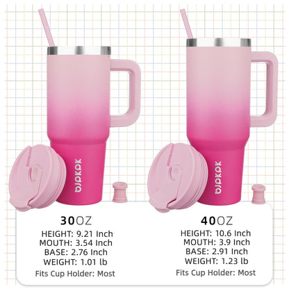 BJPKPK 40 oz Insulated Tumbler with Handle & Straw, Stainless Steel 🍁 All In One Marketplace Canada
