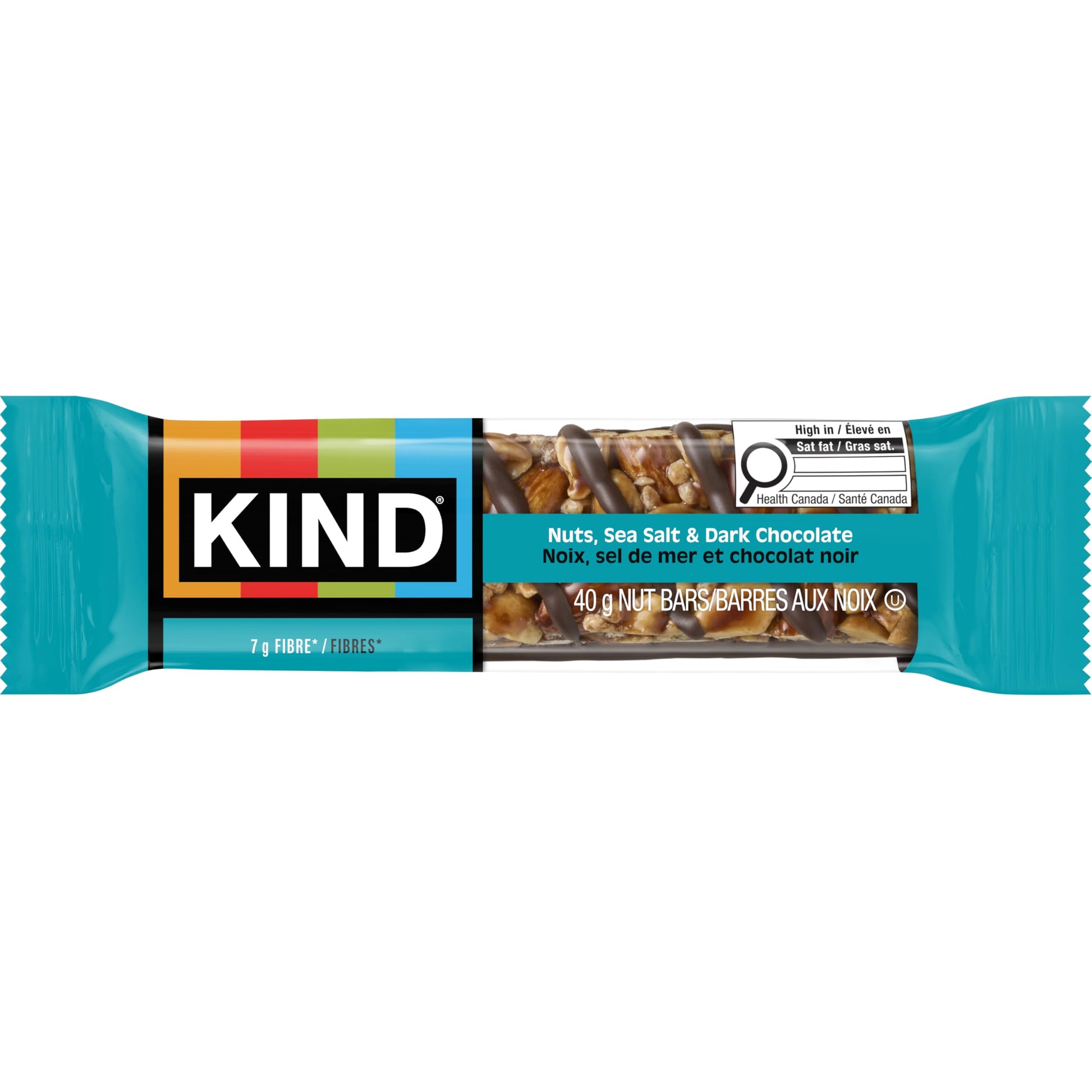 KIND Healthy Snacks Bars, Nuts, Sea Salt, & Dark Chocolate, Gluten Free, Low Sugar, High Fiber Snacks, 6g Protein, 12 Count - Available at All In One Marketplace Canada