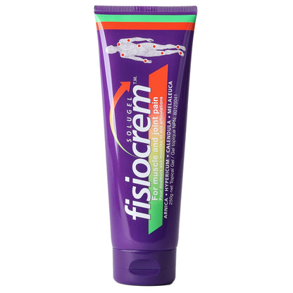 Fisiocrem Solugel 250g – Muscle Pain Relief Gel with Naturally Derived Herbal Ingredients of Arnica, Calendula, Hypericum, Melalecua & Menthol, Soothes Sprains, Strains & Sore Muscles, Non-Greasy, Easily Absorbed