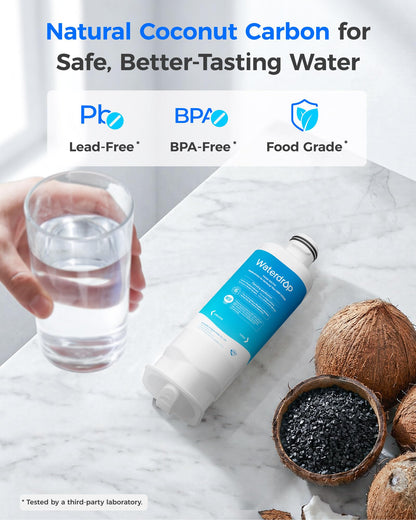 Waterdrop WD-F45 Replacement for Samsung® DA97-17376B, HAF-Qin/EXP, DA97-08006C, RF28R7201SR, RF28R7351SG, Refrigerator Water Filter, 3 Filters - Available at All In One Marketplace Canada