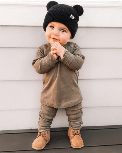 FURTALK Baby Beanie with Bear Ear Warm Knit Winter Hat for Infant Toddlers 🍁 All In One Marketplace Canada