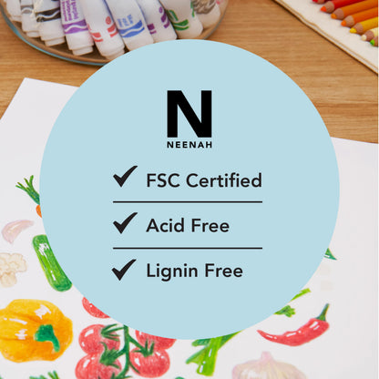 Neenah Cardstock, 8.5" x 11", Heavy-Weight, White, 94 Brightness, 300 Sheets (91437)