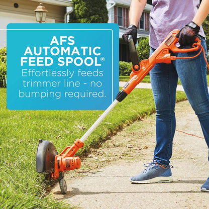 BLACK+DECKER String Trimmer & Edger with Auto Feed, Lightweight Corded Electric, 6.5-Amp, 14-Inch (BESTA510-CA) BLACK+DECKER