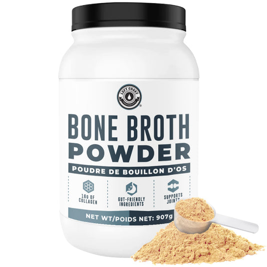 Grass-Fed Beef Bone Broth Powder – 21g Protein & 16g Collagen per Serving, Keto & Paleo Friendly, 907g