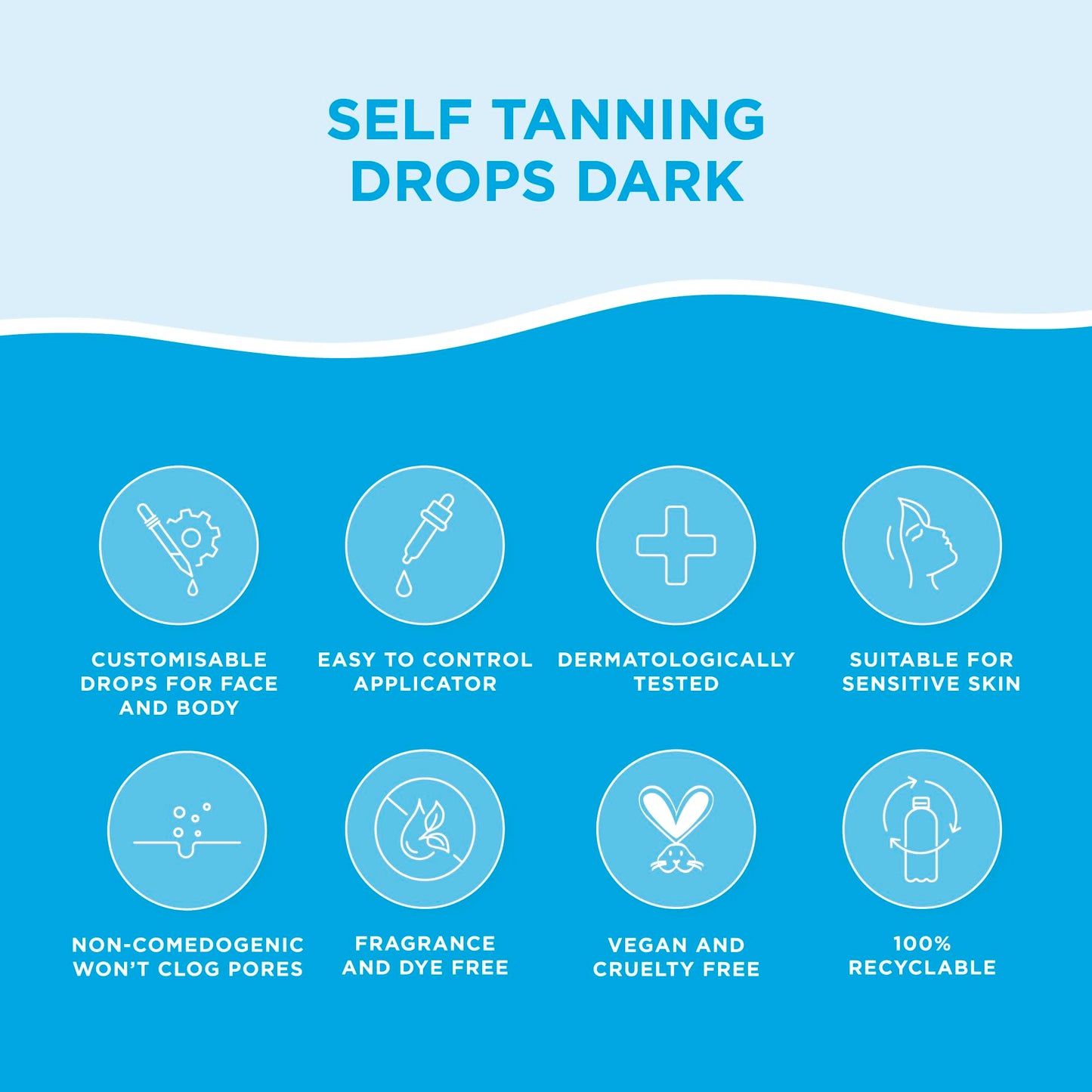 Bondi Sands Self Tan Drops - Dark 30ml (30mL) Bondi Sands