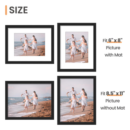 upsimples 8.5x11 Picture Frame Set of 10, Black 🍁 All In One Marketplace Canada