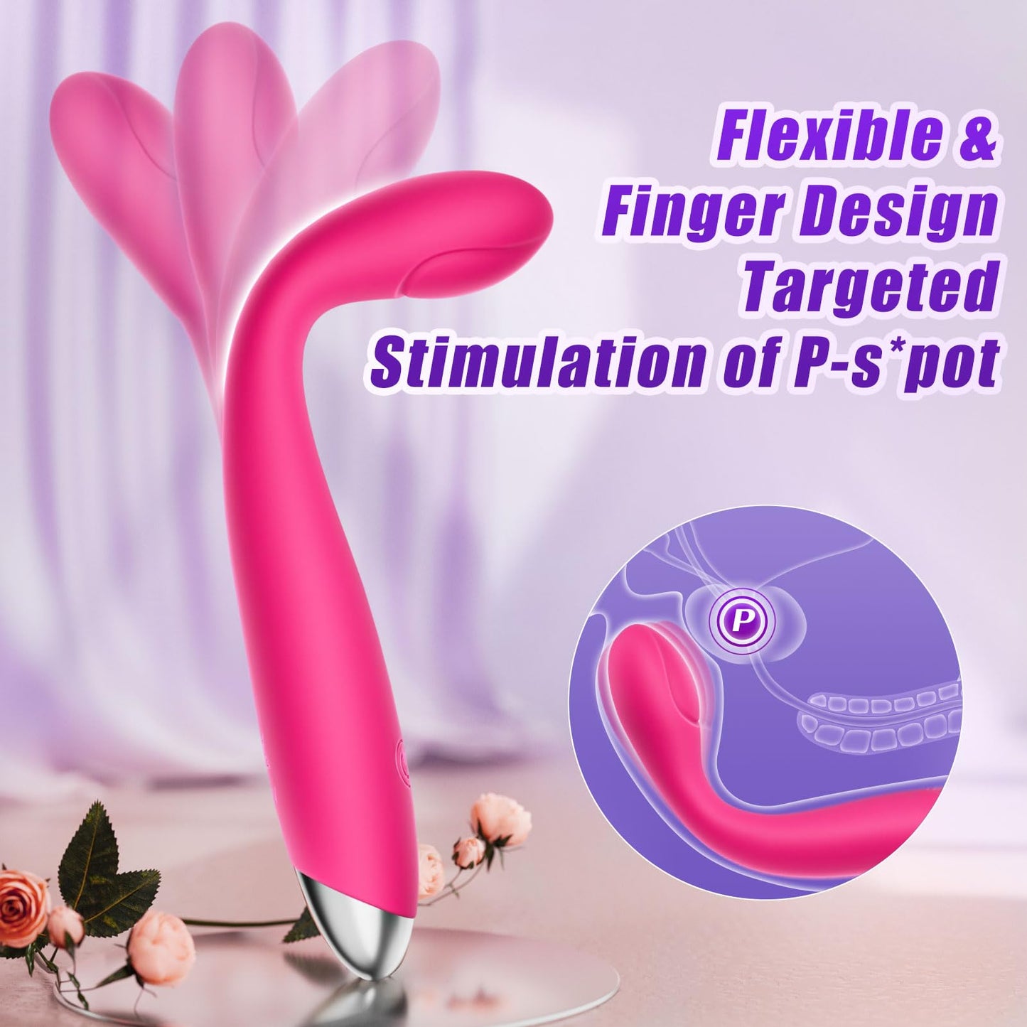 Vibrator Dildo Sex Toys for Women for Clitoral Nipple Anus Stimulation
