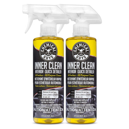 Chemical Guys InnerClean Interior Quick Detailer and Protectant, Safe for Cars, Trucks, SUVs, Motorcycles, RVs & More, 473 ml (2 Pack) 🍁 All In One Marketplace Canada