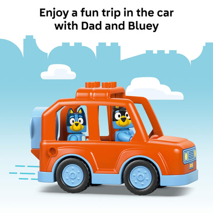 LEGO DUPLO Bluey Ice Cream Trip with Bluey - Toddler Toy for Kids, Boys, and Girls Ages 2+ - Includes Figure and Ice Cream Stand - Sensory Toy for Pretend Play - Preschool Gift Idea - 10458 LEGO