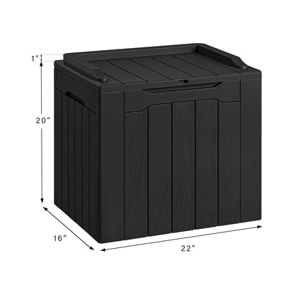 Devoko 30 Gallon Resin Deck Box Outdoor Indoor Waterproof Storage Box for Patio Furniture Pool Accessories Storage for Cushion Garden Tools Devoko