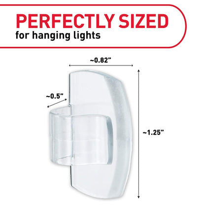 Command Outdoor Light Clips, Damage Free Hanging Outdoor Light Clips with Adhesive Strips, No Tools Wall Clips for Hanging Outdoor Lights and Cables, 20 Clear Clips and 24 Command Strips 🍁 All In One Marketplace Canada