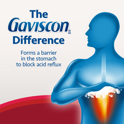 Gaviscon Extra Strength Tablets - 60 Count - Chewable Foaming Antacid Tablets for Day and Night Heartburn Relief, Acid Reflux and GERD Relief, Cooling & Refreshing Peppermint - Free of Aluminum, Lactose and Gluten 🍁 All In One Marketplace Canada